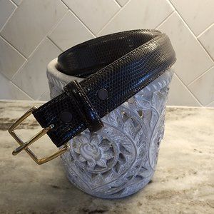 Genuine exotic Ringmark Lizard Men's 38 belt